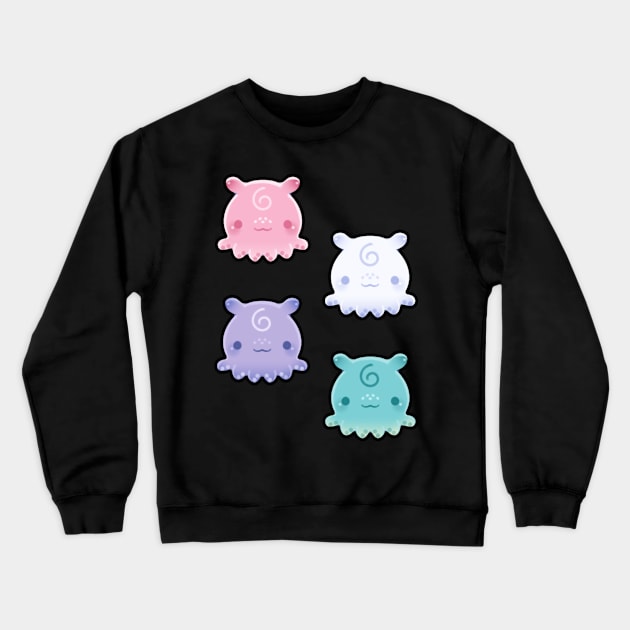 flapjack octopus babies Crewneck Sweatshirt by otterguppy